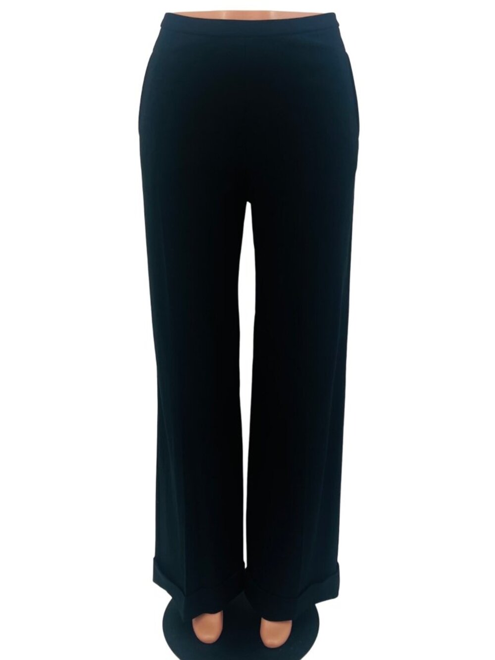 VTG Jean Paul Gaultier Femme Black Wide Leg Dress Pants 4| Office Siren 90s Goth